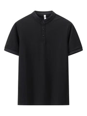 Men's Short-sleeved T-shirt Hollow Sweater Jacquard Top