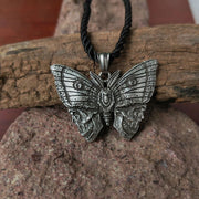 Gothic Style Death Moth Necklace
