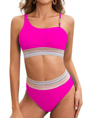 Women's Fashion Simple Solid Color Bikini Set
