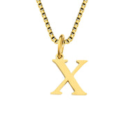 26 English Letter Necklace Titanium Steel Women's