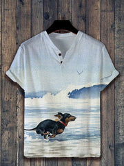 Fashion Printed Sports T-shirt Top
