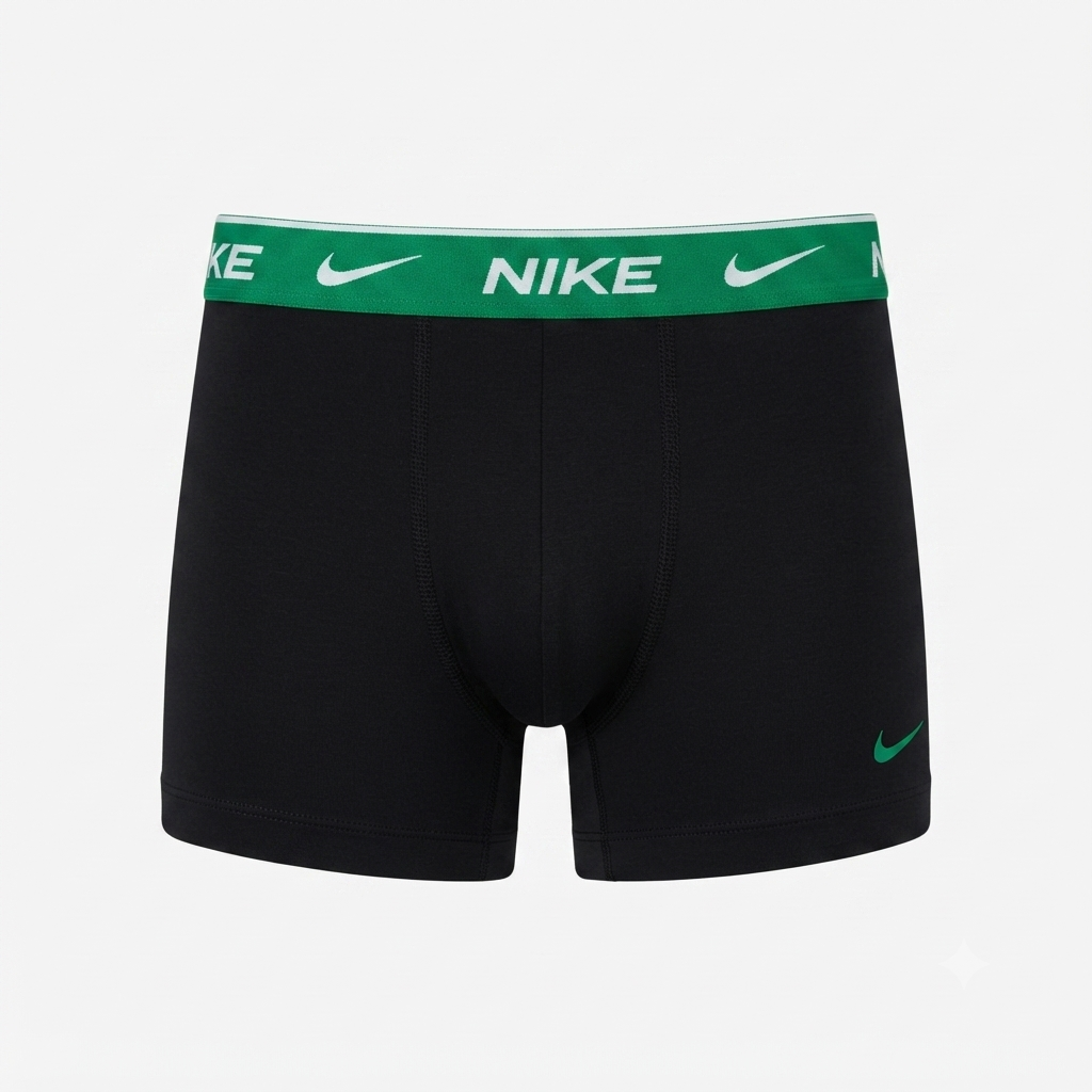 Nike Boxer Essential Cotton Stretch KE1284-065 Uomo Nero - Confezione 3 Paia