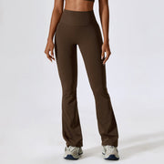 Wide Leg Tight Nude Feel Hip Lifting Yoga Bell-bottom Pants