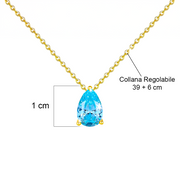 Collana con Pietra Acquamarina