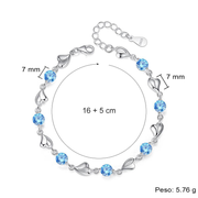 Bracciale Pietre Blu Compleanno - 60 anni