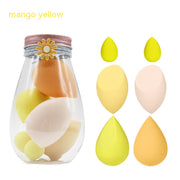 Foreign Trade Makeup Puff 7 PCs Canned Cosmetic Egg Suit Drift Bottle Makeup Sponge Soaking Water Bigger Mini