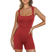 Summer Solid Color Jumpsuit Women's Sports