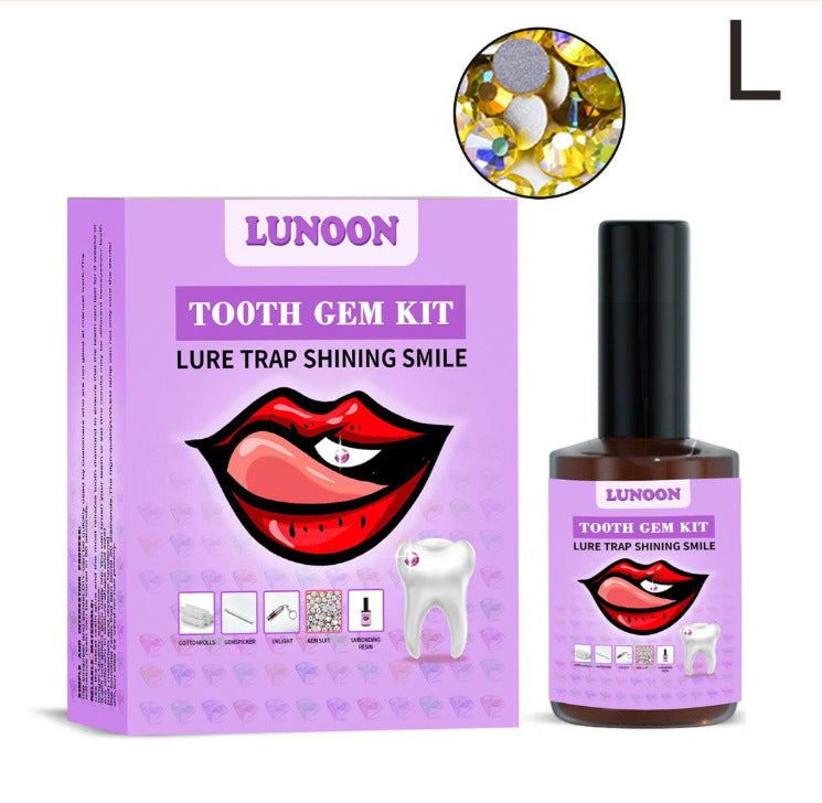 Multicolor Teeth Gem Suit Easy To Disassemble