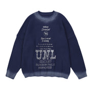 Letter Crew Neck Sweater For Men