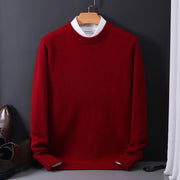 Round Neck Sweater Men's Loose Oversized Knit Bottoming Shirt