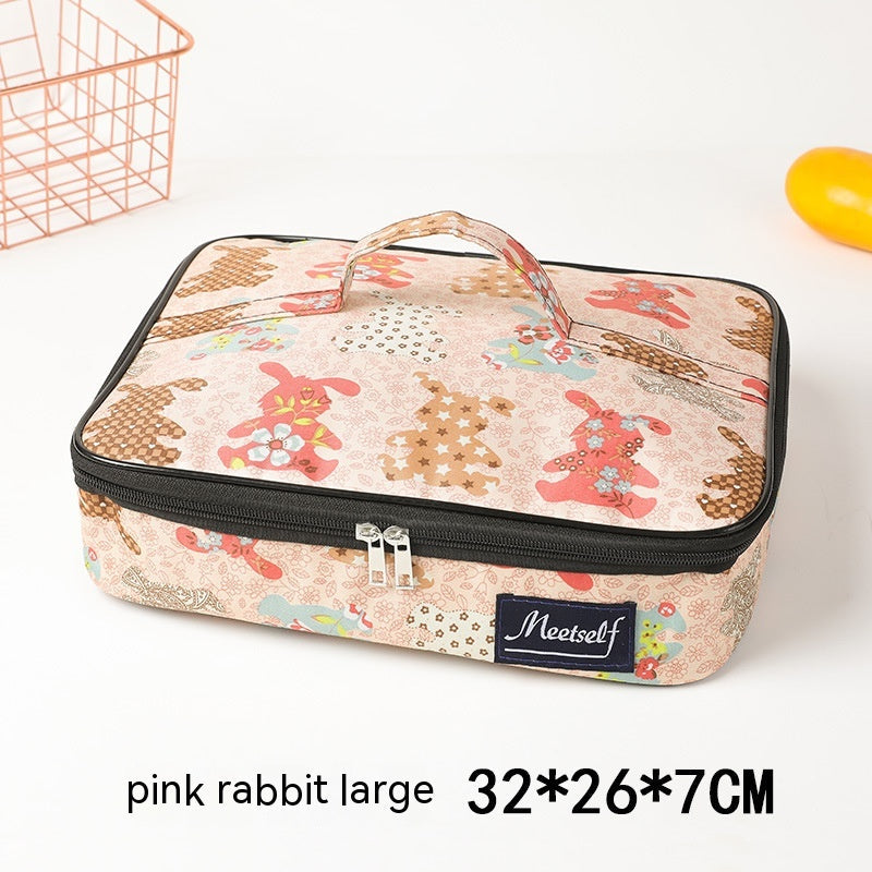 Flat Portable Lunch Bag Large