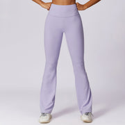 Wide Leg Tight Nude Feel Hip Lifting Yoga Bell-bottom Pants