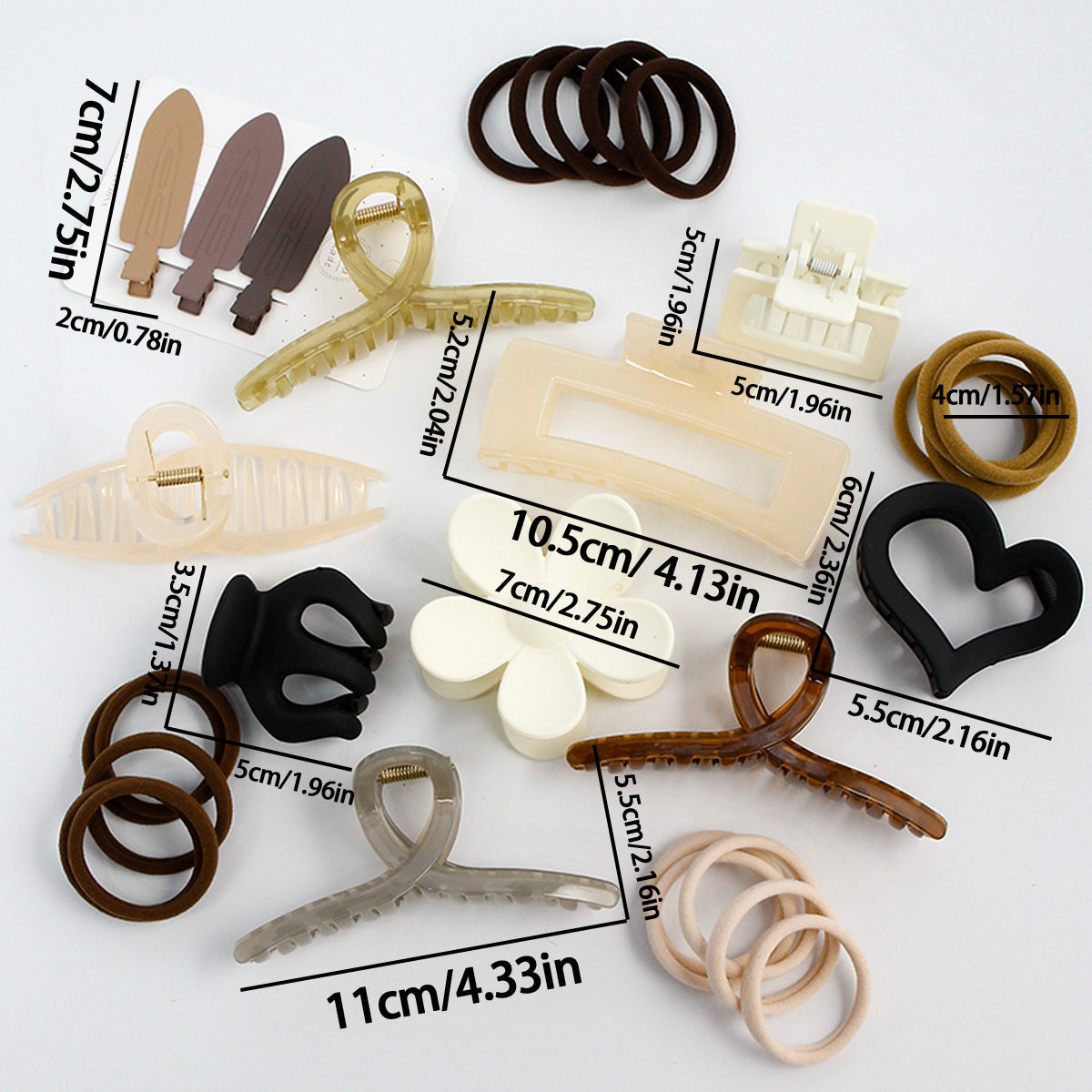 Style Coffee Series Combination Suit Barrettes
