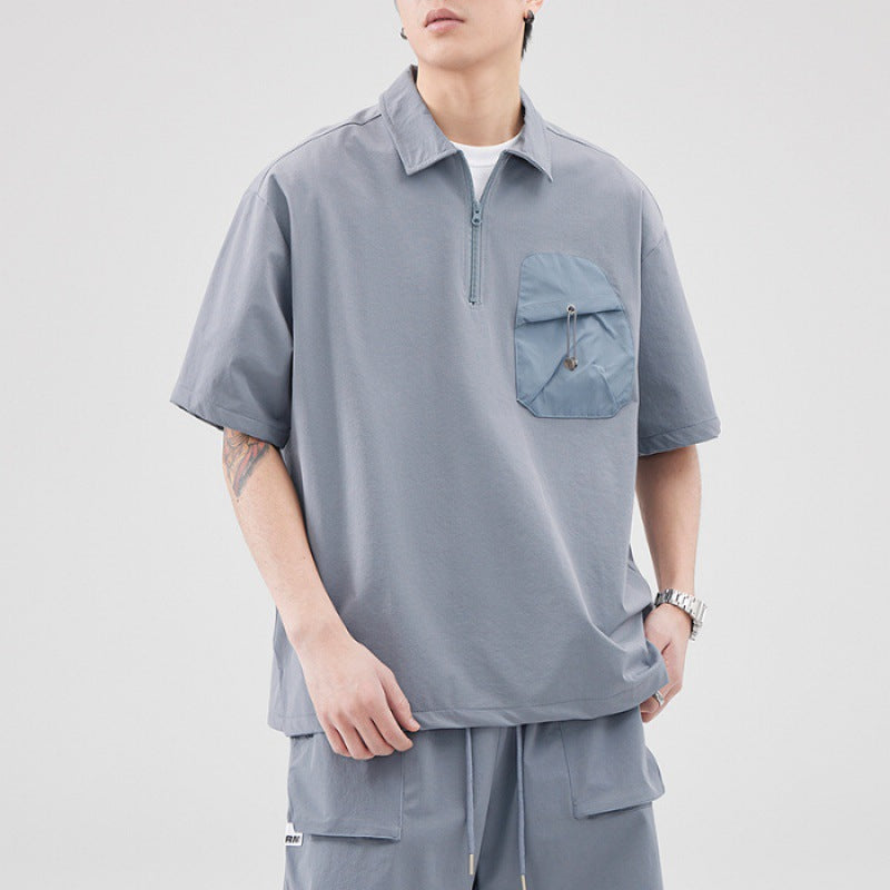 Japanese Quick-drying Stitching Shell Jacket