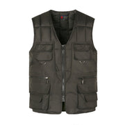 Middle-aged And Elderly Down Cotton Casual Vest Men