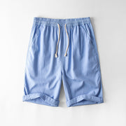Men's Casual Loose Straight Linen Pirate Shorts