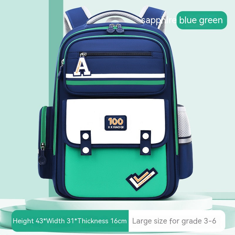 New Student Schoolbag Waist And Spine Protection Burden Reduction Children Backpack