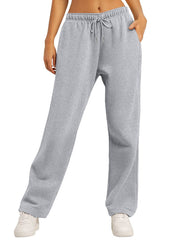 Women's Casual Loose Solid Color Sweatpants