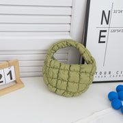 Bag Cloud Bag Niche Plaid Down Cotton Jacket Bag