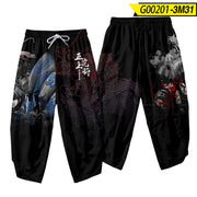 Men's Casual Pants Sun Moon 3D Creative Digital Printing Casual Cropped Pants