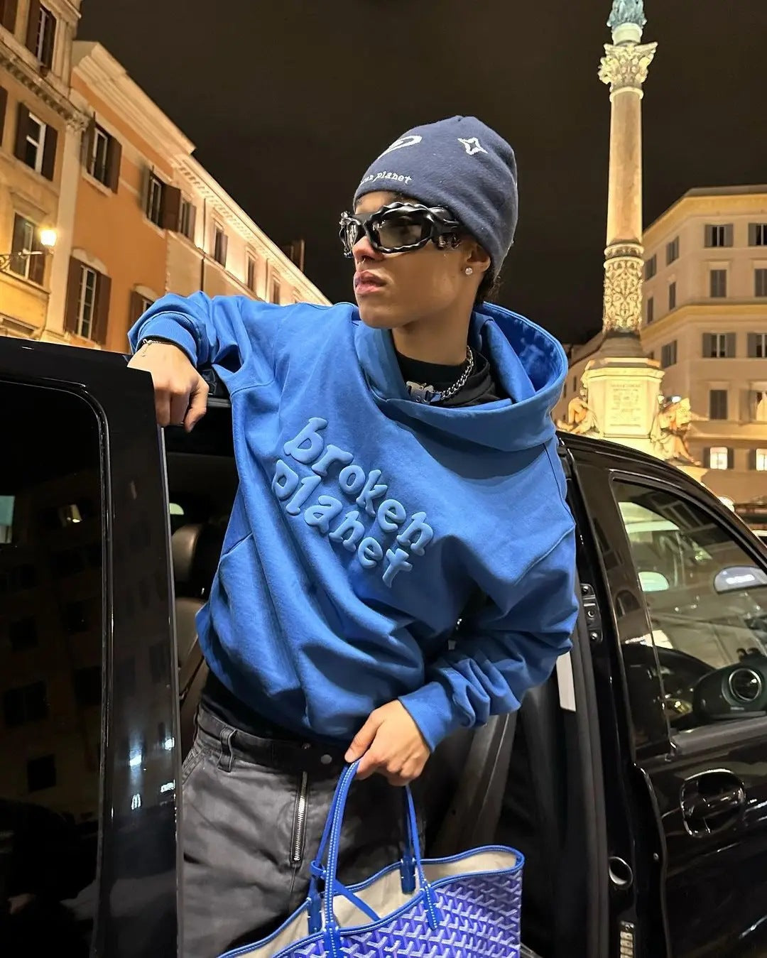 Letter Print Pullover Hooded Sweater For Men