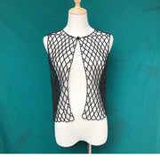 Ins Hand-woven Pearl Vest