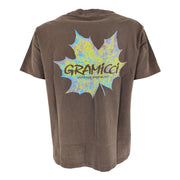 T-shirt Leaf Uomo Brown Pigment