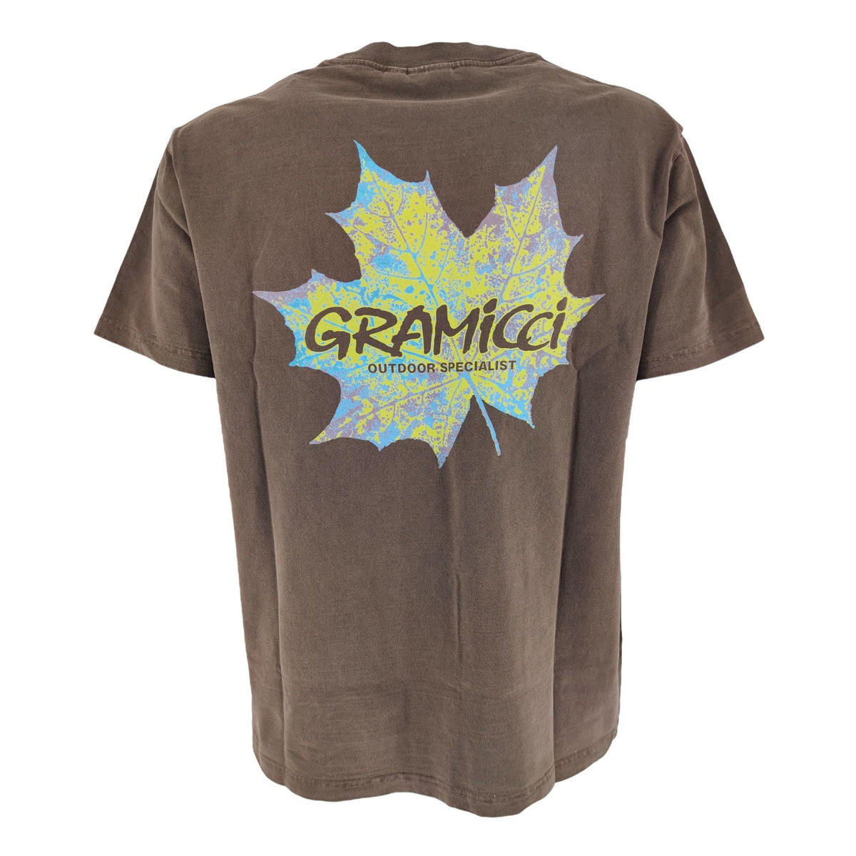T-shirt Leaf Uomo Brown Pigment