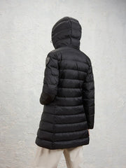 Blauer Piumino lungo donna con cappuccio Agnes 26WBLDK03039-006047 397BW nero
