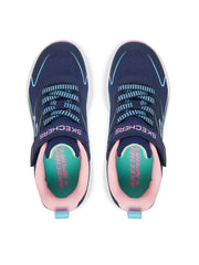Skechers scarpa da ginnastica da bambina Hyper Speed 303882L/NVMT blu