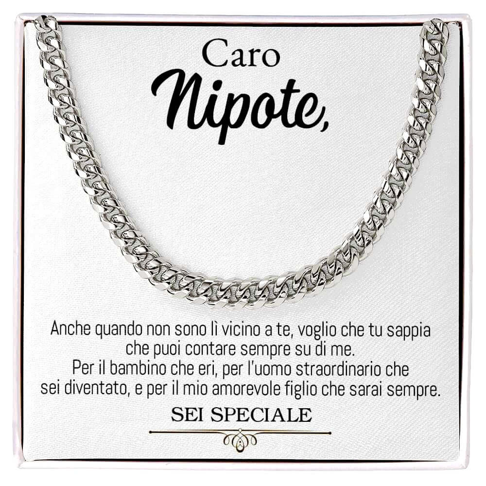 Collana da Uomo - Caro Nipote Sei Speciale (sono).