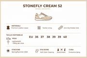 Stonefly Sneakers Donna Cream 52 220740 9YO Beige Marrone