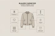 Blauer Donna Giacca Bomber CARNEYED 26SBLDC04460-007475 Beige