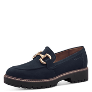 Mocassino camoscio blu