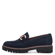 Mocassino camoscio blu