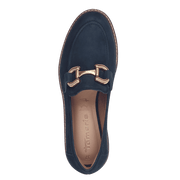 Mocassino camoscio blu