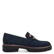 Mocassino camoscio blu