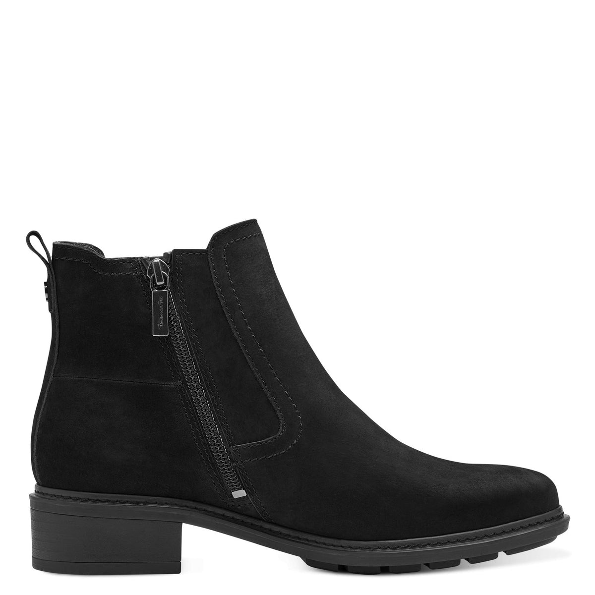 Stivaletto camoscio nero