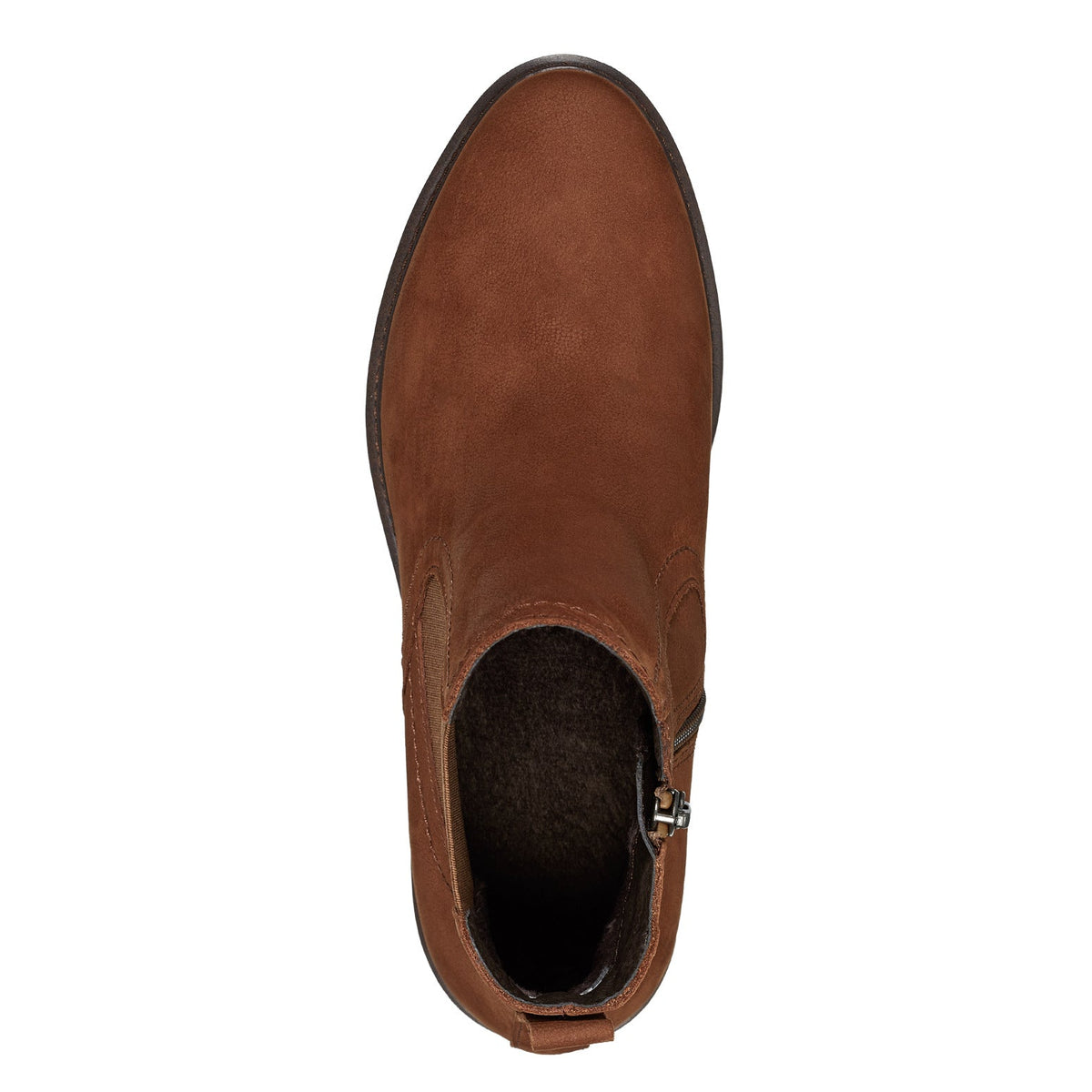Stivaletto camoscio ruggine
