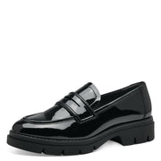 Mocassino Vegano nero Lucido