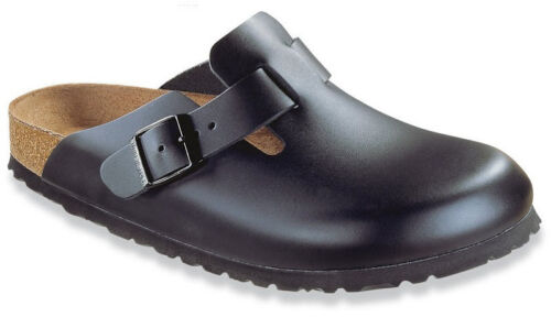 Birkenstock Boston nera pianta stretta