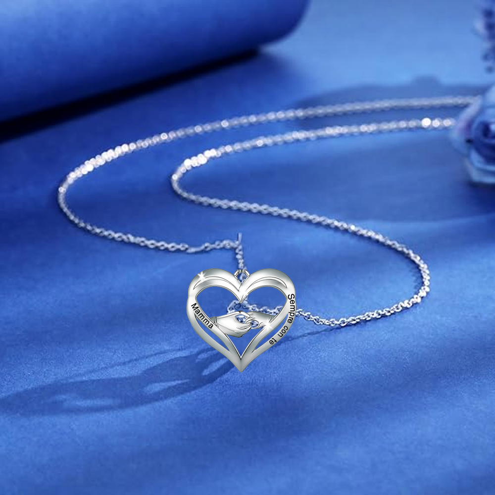 Collana da Donna in Argento Sterling 925 - Mamma, Sempre con Te