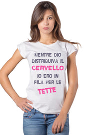T-shirt STREET STYLE 'Mentre Dio...' Cotone Bio