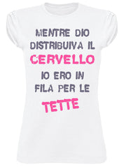 T-shirt STREET STYLE 'Mentre Dio...' Cotone Bio