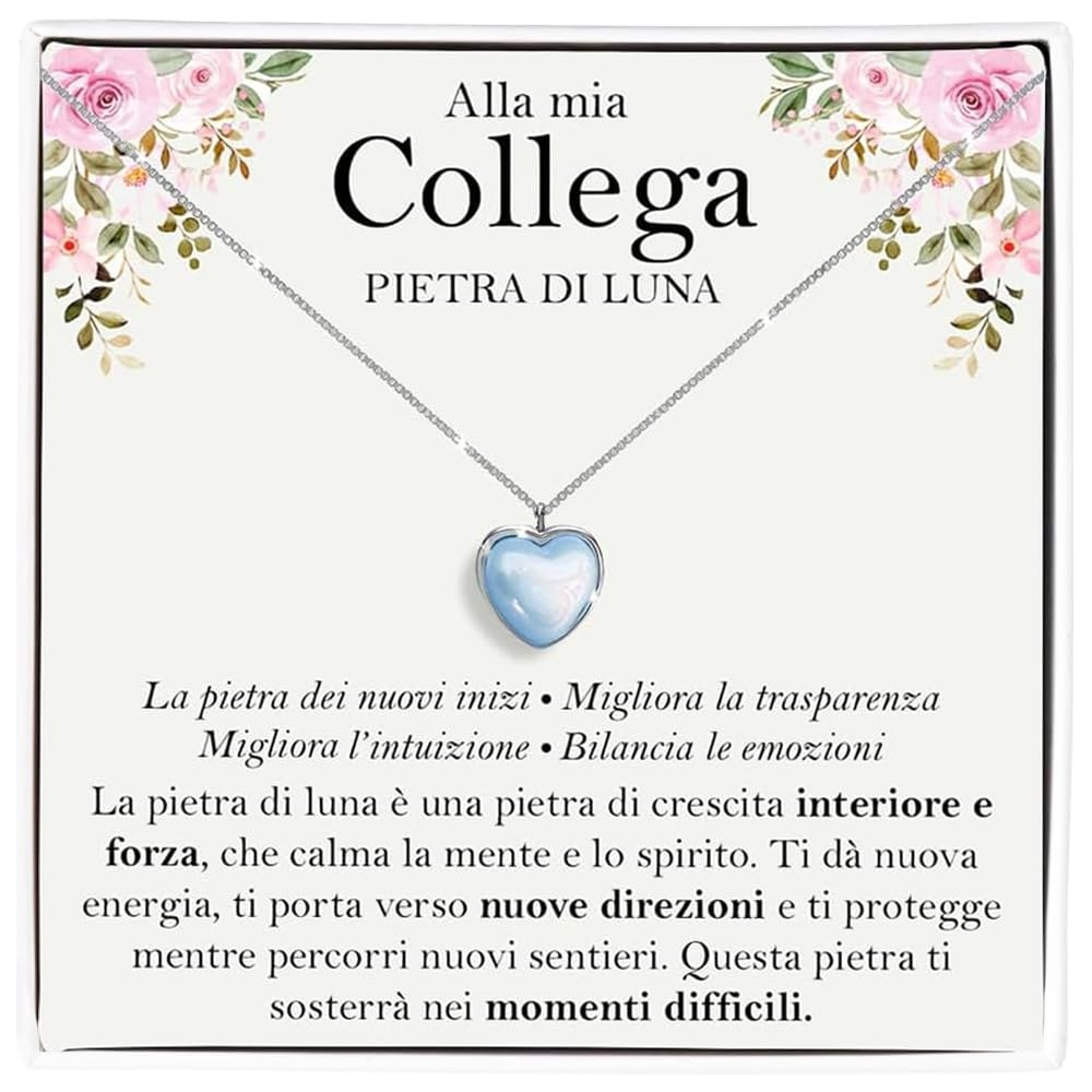 Collana Pietra di Luna - Alla mia collega