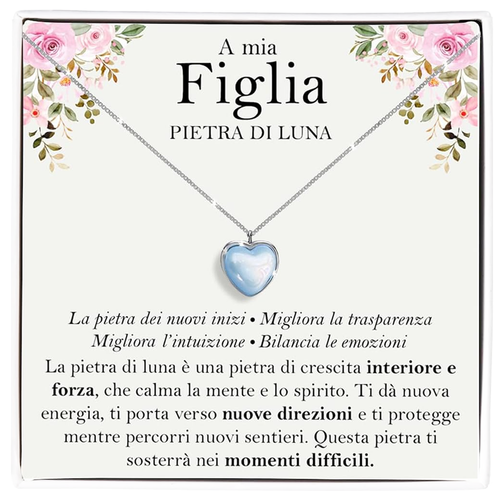 Collana Pietra di Luna - A mia figlia