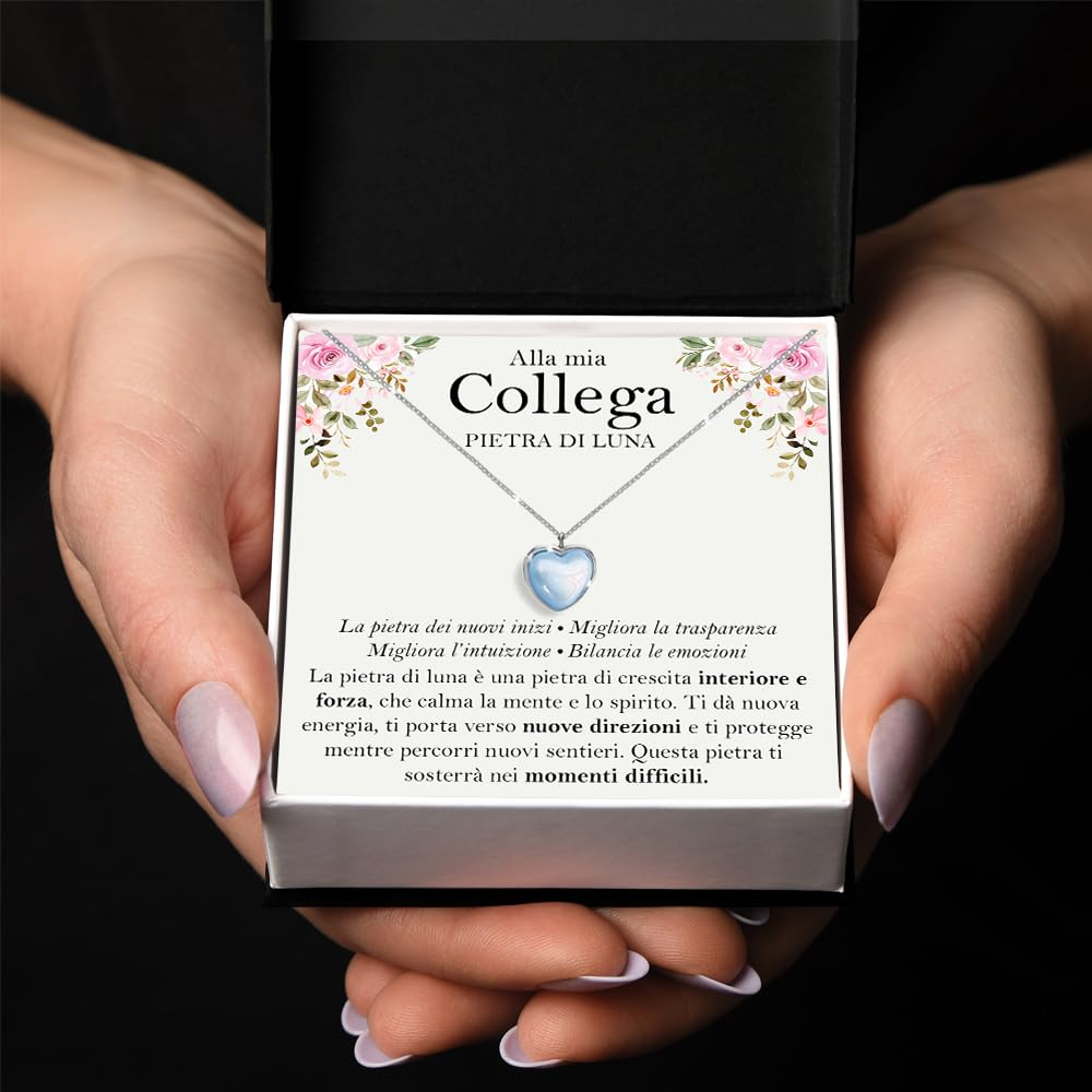 Collana Pietra di Luna - Alla mia collega