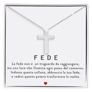 Collana Croce Uomo - Messaggio di FEDE