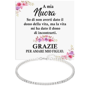 Bracciale Tennis Bianco - A mia Nuora
