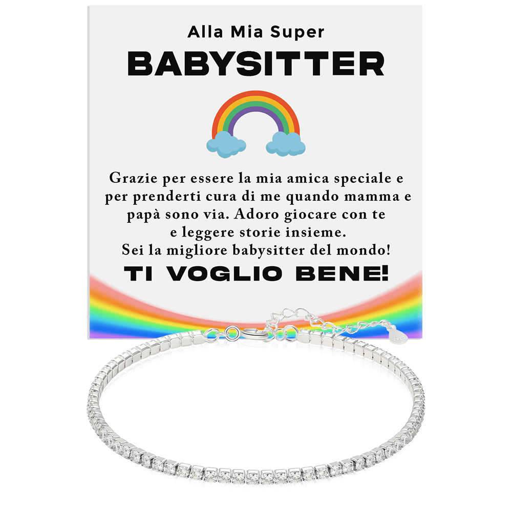 Bracciale Tennis Bianco - BabySitter
